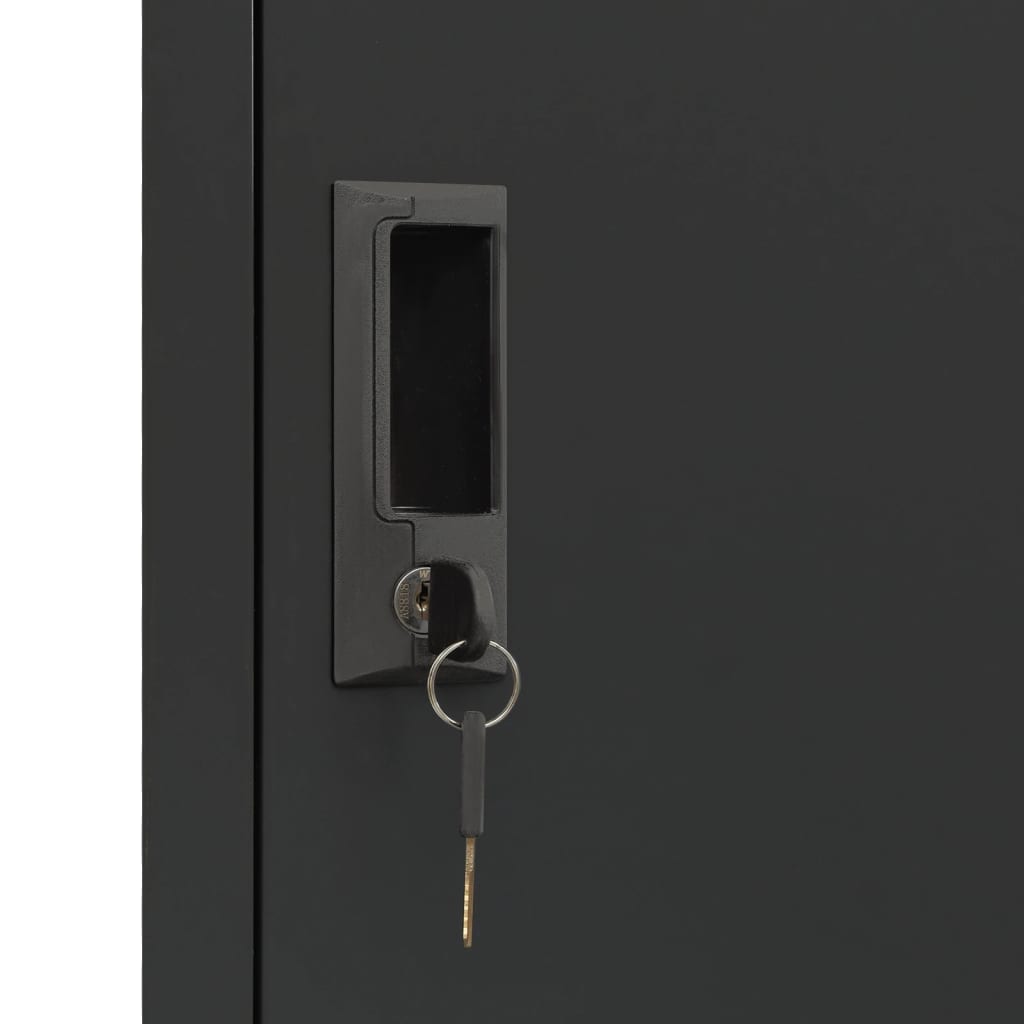vidaXL Schließfachschrank Anthrazit 38x45x180 cm Stahl