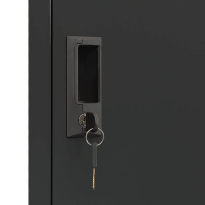 vidaXL Schließfachschrank Anthrazit 38x45x180 cm Stahl