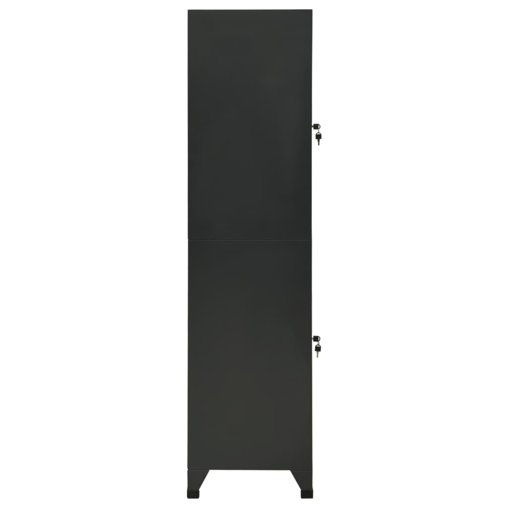 vidaXL Armoire de rangement Anthracite 38x45x180 cm Acier