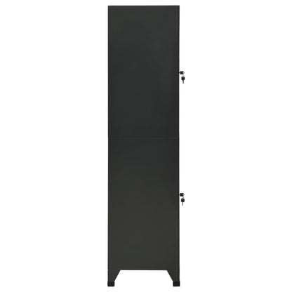 vidaXL Armoire de rangement Anthracite 38x45x180 cm Acier
