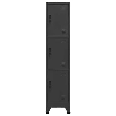 vidaXL Schließfachschrank Anthrazit 38x45x180 cm Stahl