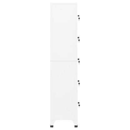 vidaXL Schließfachschrank Weiß 38x40x180 cm Stahl