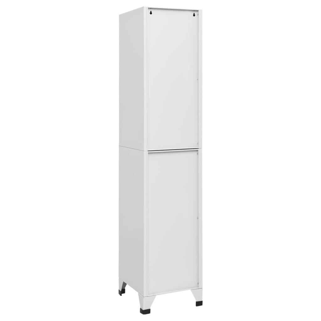 vidaXL Schließfachschrank Hellgrau 38x40x180 cm Stahl