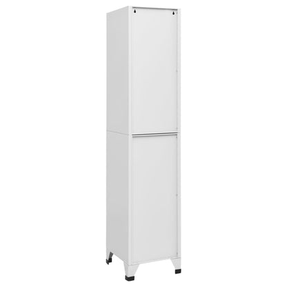 vidaXL Schließfachschrank Hellgrau 38x40x180 cm Stahl