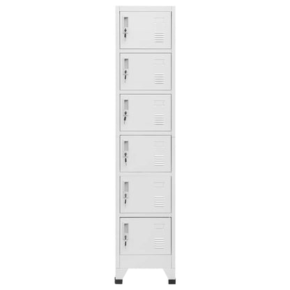 vidaXL Schließfachschrank Hellgrau 38x40x180 cm Stahl