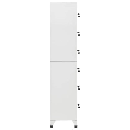 vidaXL Schließfachschrank Hellgrau 38x40x180 cm Stahl
