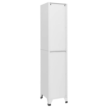 vidaXL Schließfachschrank Hellgrau 38x40x180 cm Stahl