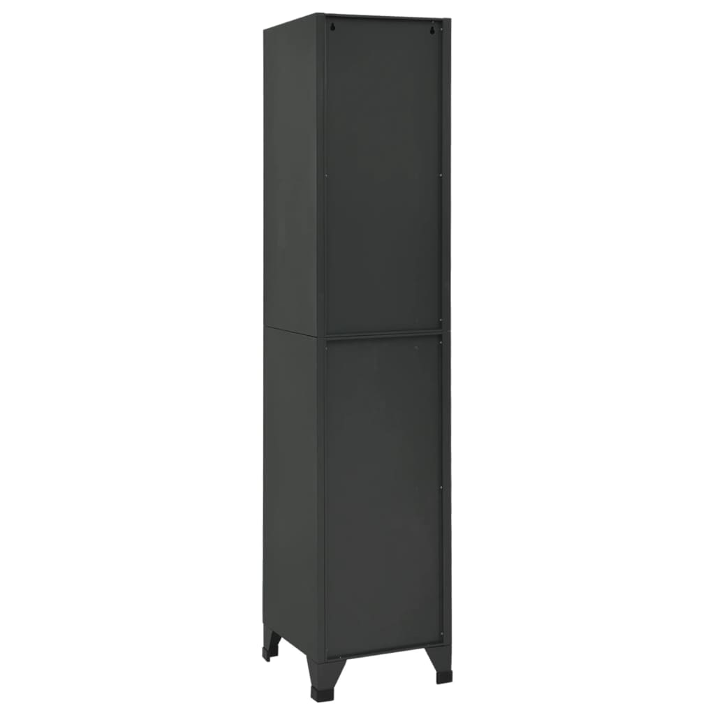 vidaXL Schließfachschrank Anthrazit 38x40x180 cm Stahl