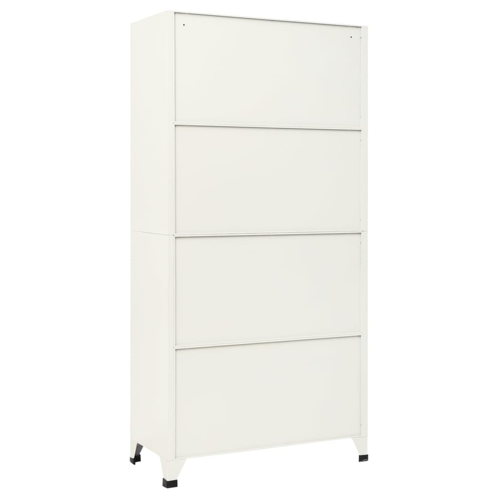 vidaXL Armoire vestiaire gris et bleu 90x45x180 cm acier