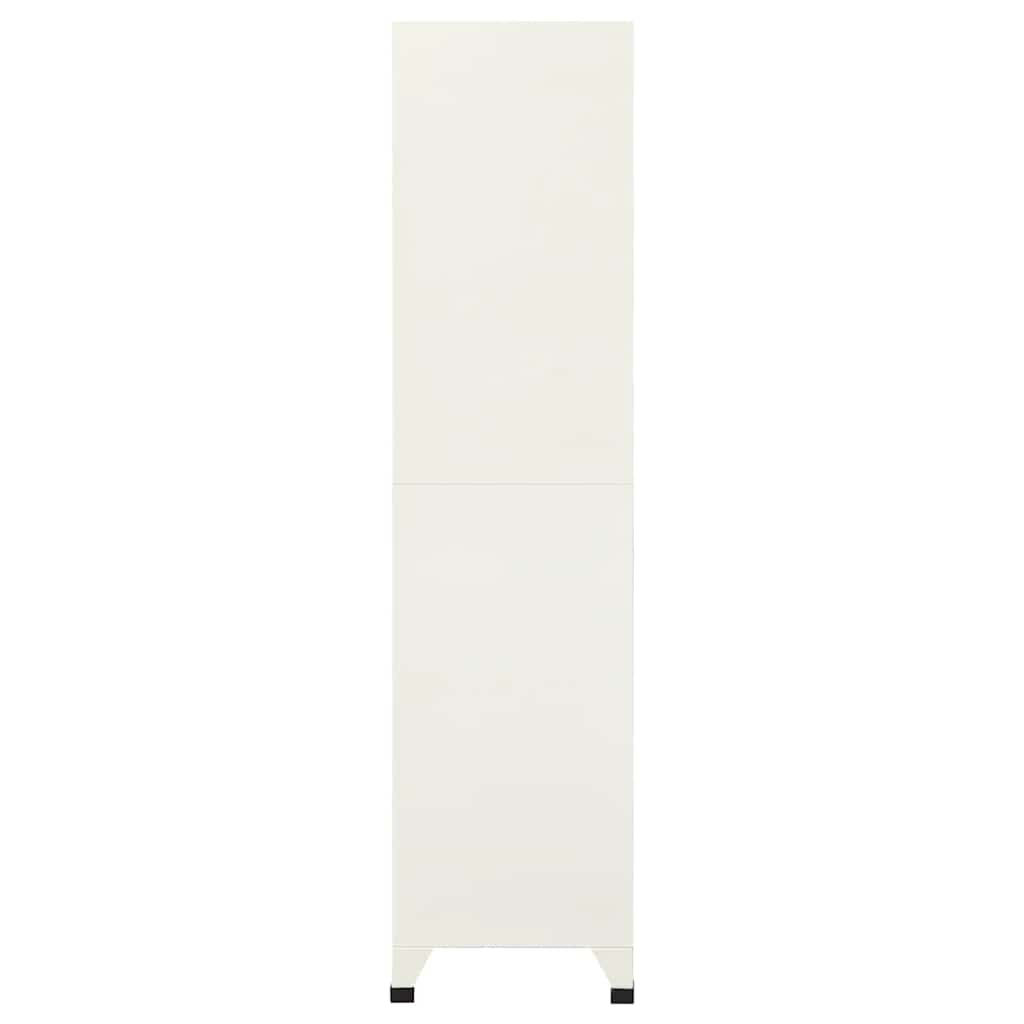 vidaXL Schließfachschrank Grau und Blau 90x45x180 cm Stahl