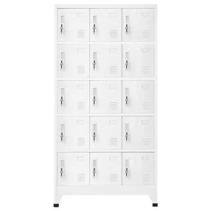 vidaXL Schließfachschrank Hellgrau 90x40x180 cm Stahl