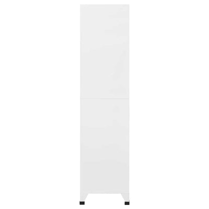 vidaXL Schließfachschrank Hellgrau 90x40x180 cm Stahl