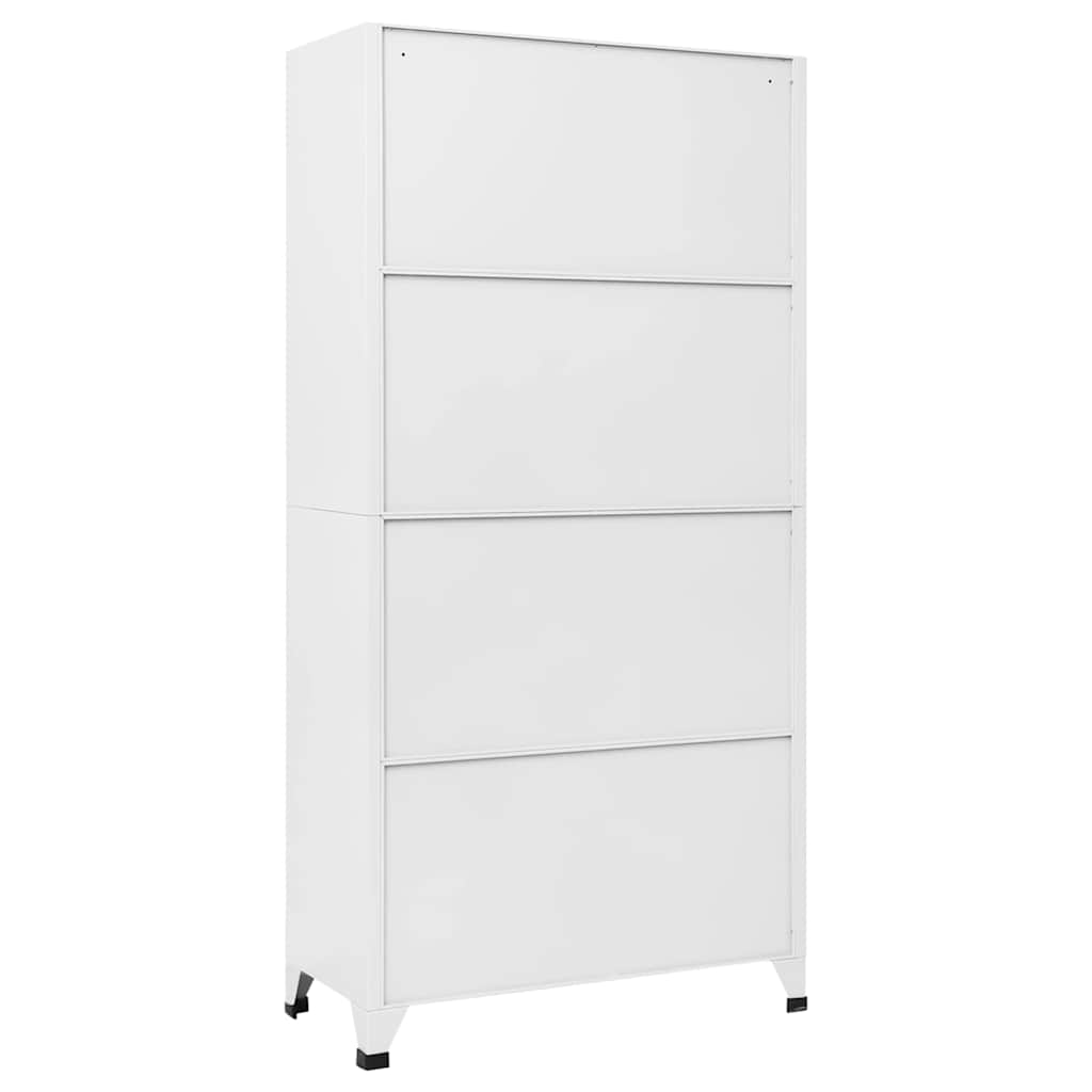 vidaXL Schließfachschrank Hellgrau 90x40x180 cm Stahl