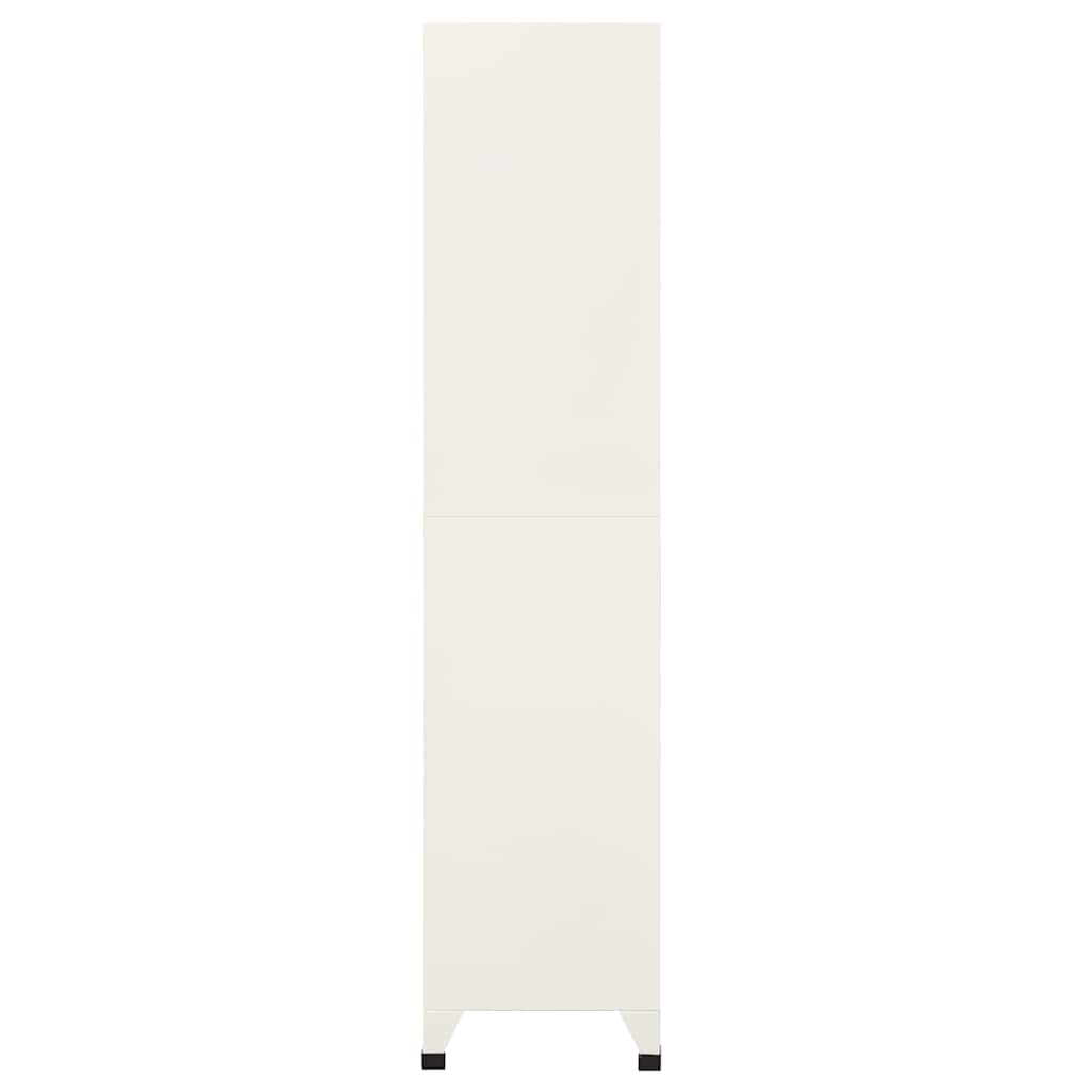 vidaXL Schließfachschrank Grau und Blau 90x40x180 cm Stahl