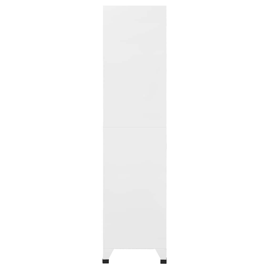 vidaXL Schließfachschrank Hellgrau und Dunkelgrau 90x40x180 cm Stahl
