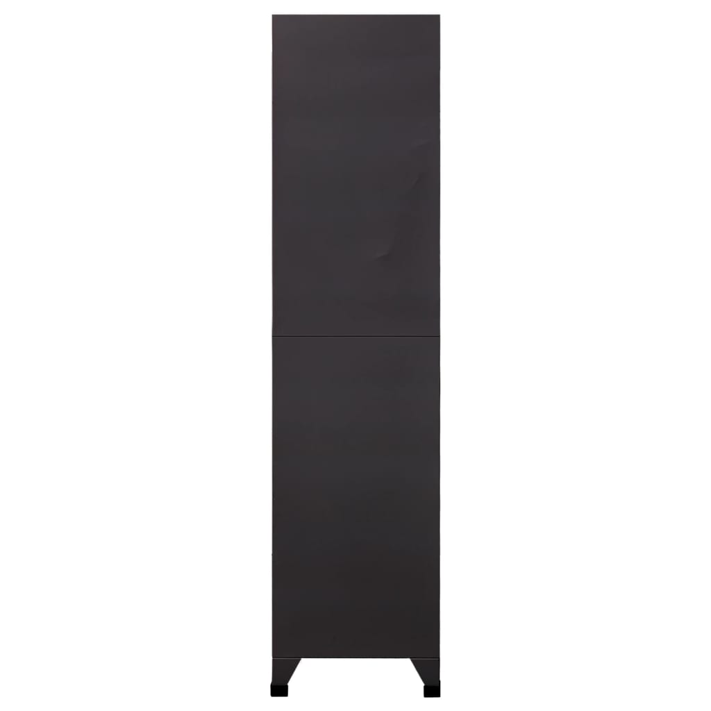 vidaXL Schließfachschrank Anthrazit 90x40x180 cm Stahl