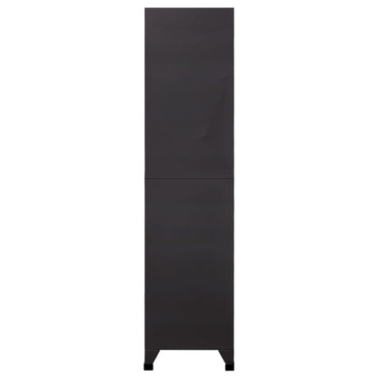 vidaXL Schließfachschrank Anthrazit 90x40x180 cm Stahl