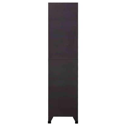 vidaXL Schließfachschrank Anthrazit und Rot 90x40x180 cm Stahl