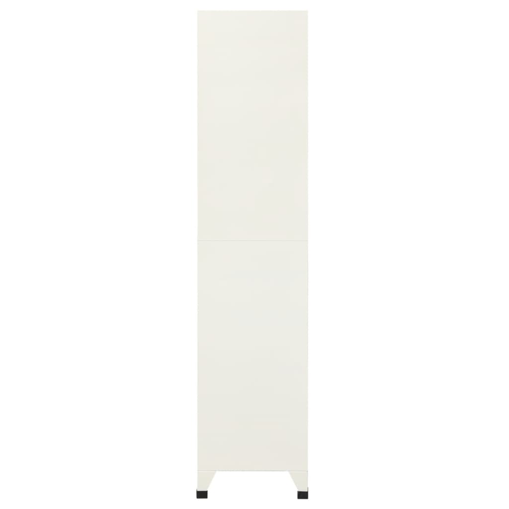 vidaXL Schließfachschrank Grau und Blau 90x40x180 cm Stahl