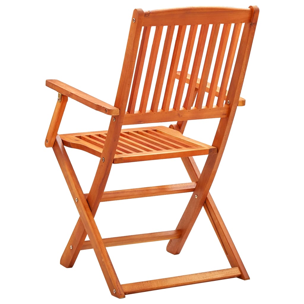 vidaXL Chaises de jardin pliantes 6 pcs Bois d'eucalyptus massif