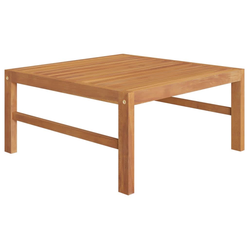 vidaXL Salon de jardin 4 pièces avec coussins gris, bois de teck massif