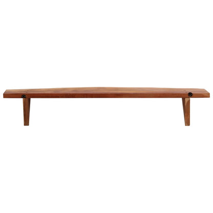vidaXL Wandregale 2 Stk. 110x20x18 cm Massivholz Akazie