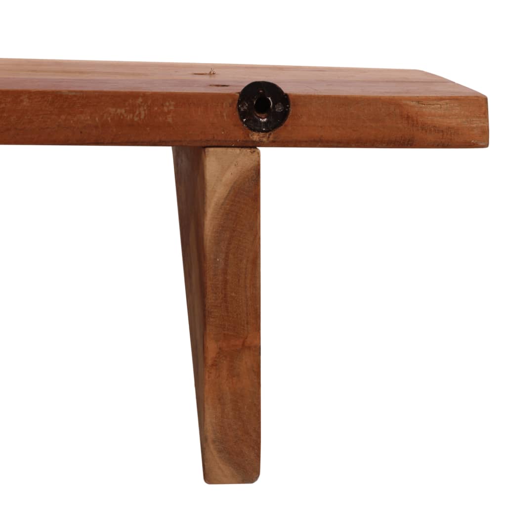 vidaXL Wandregale 2 Stk. 110x20x18 cm Massivholz Akazie