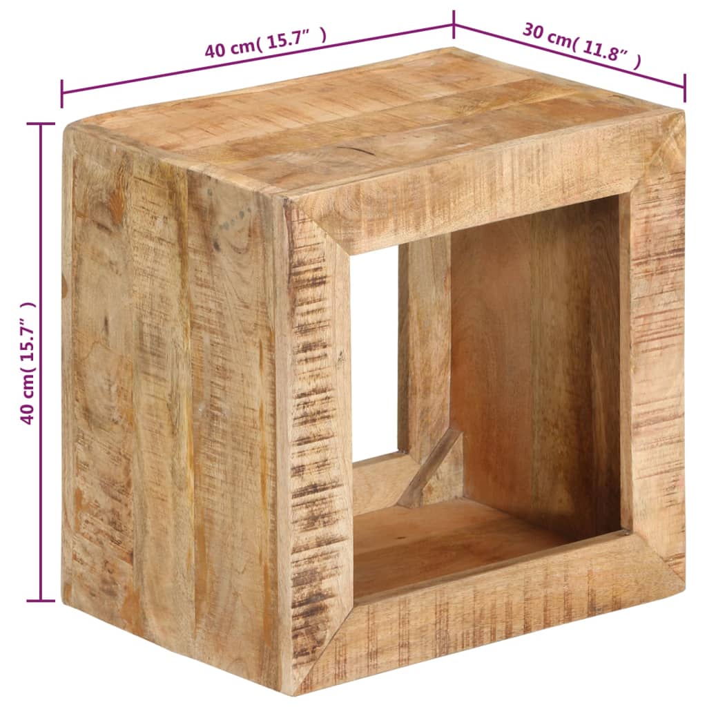 vidaXL Tabouret 40x30x40 cm Bois de manguier massif