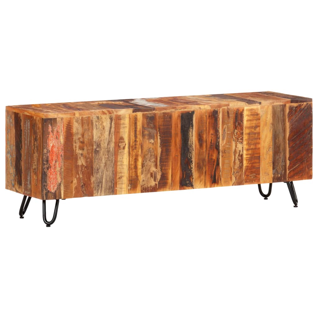 vidaXL Meuble TV 110x30x40 cm Bois de récupération Massif