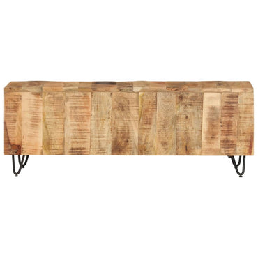 vidaXL Meuble TV 110x30x40 cm Bois de manguier massif