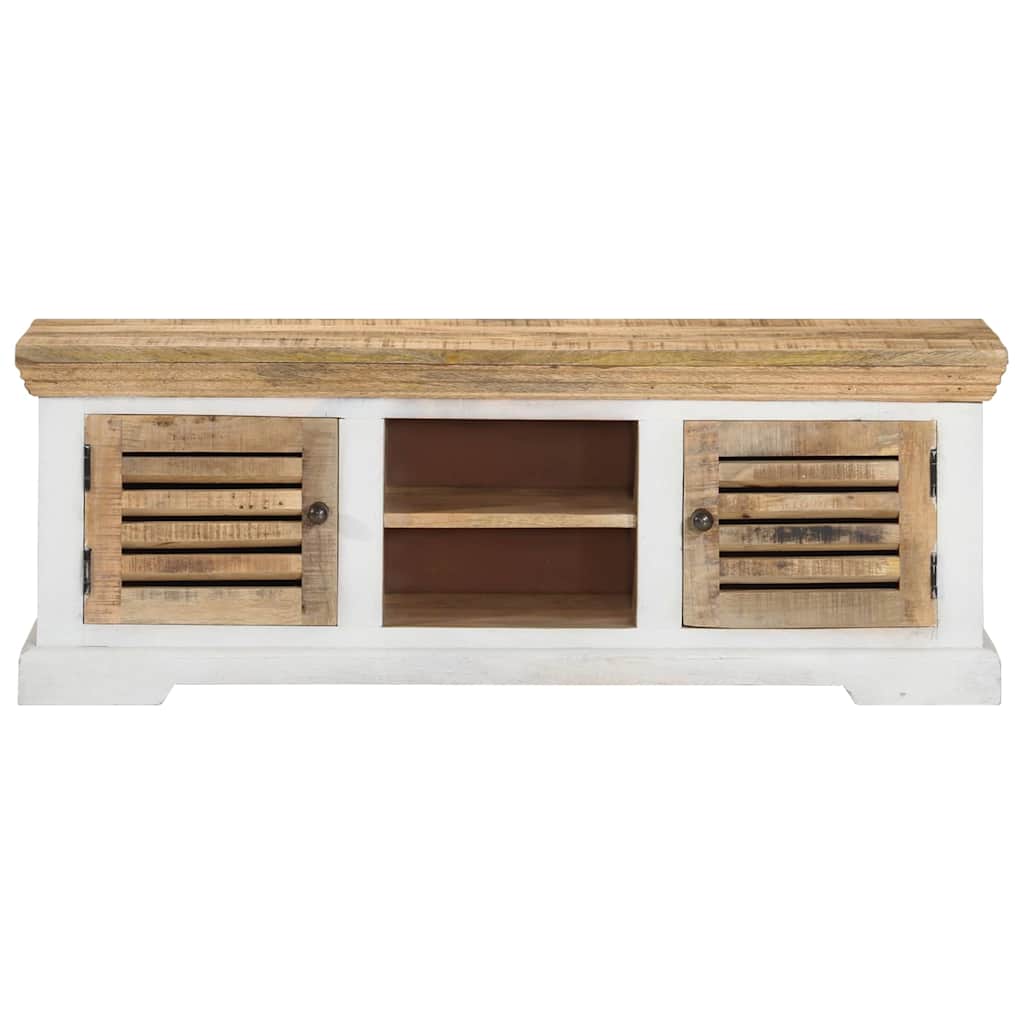 vidaXL Meuble TV 110x30x40 cm Bois de manguier massif