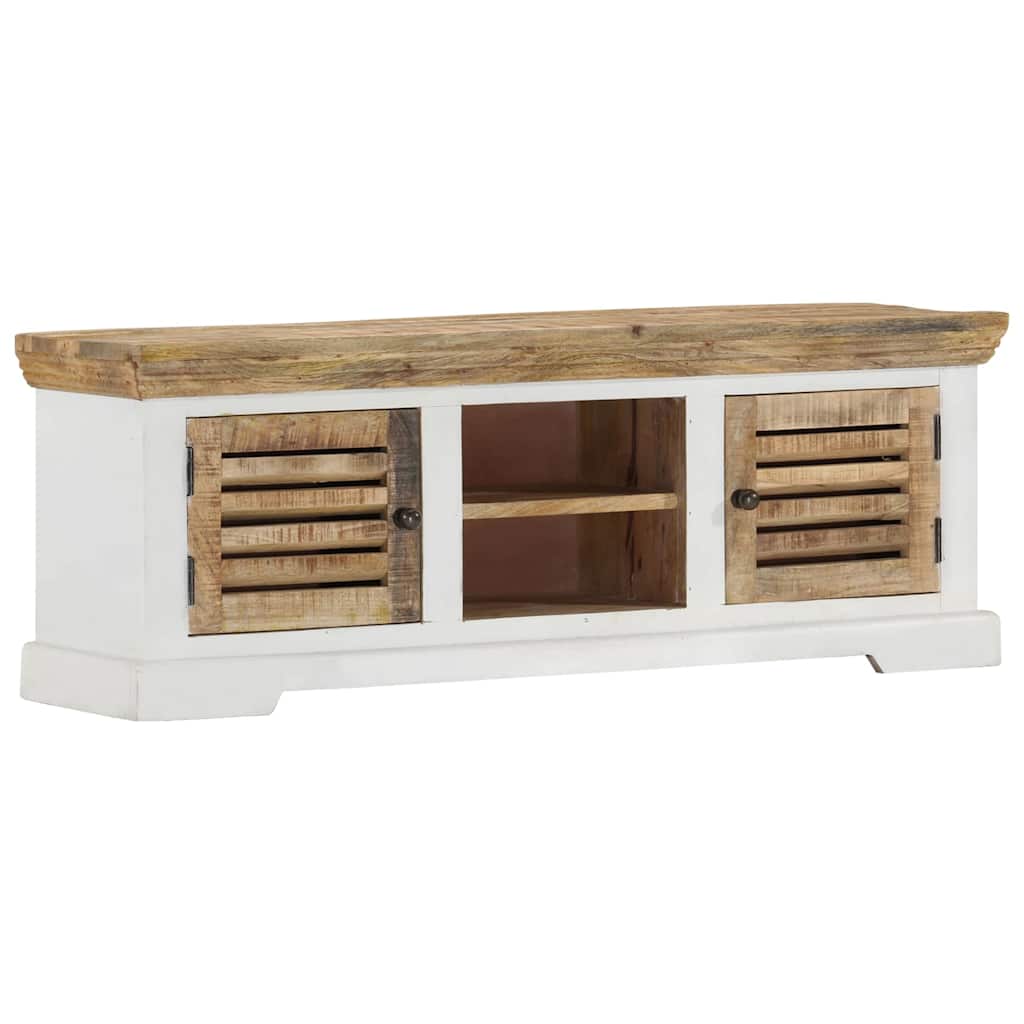 vidaXL Meuble TV 110x30x40 cm Bois de manguier massif