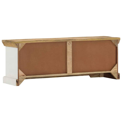 vidaXL Meuble TV 110x30x40 cm Bois de manguier massif