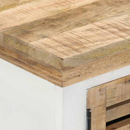 vidaXL Meuble TV 110x30x40 cm Bois de manguier massif