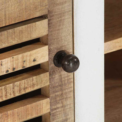 vidaXL Meuble TV 110x30x40 cm Bois de manguier massif