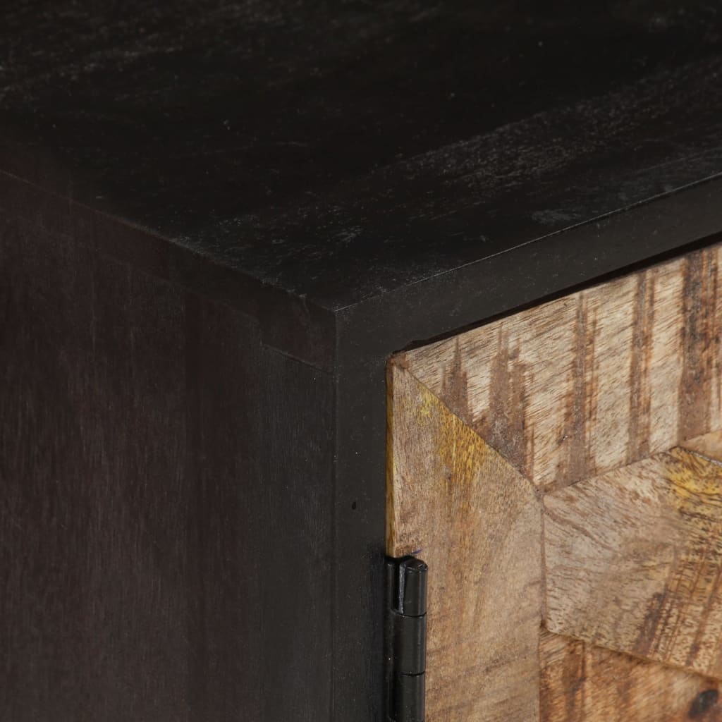 vidaXL TV-Schrank 140x30x46 cm Rohes Mangoholz und Massivholz Akazie