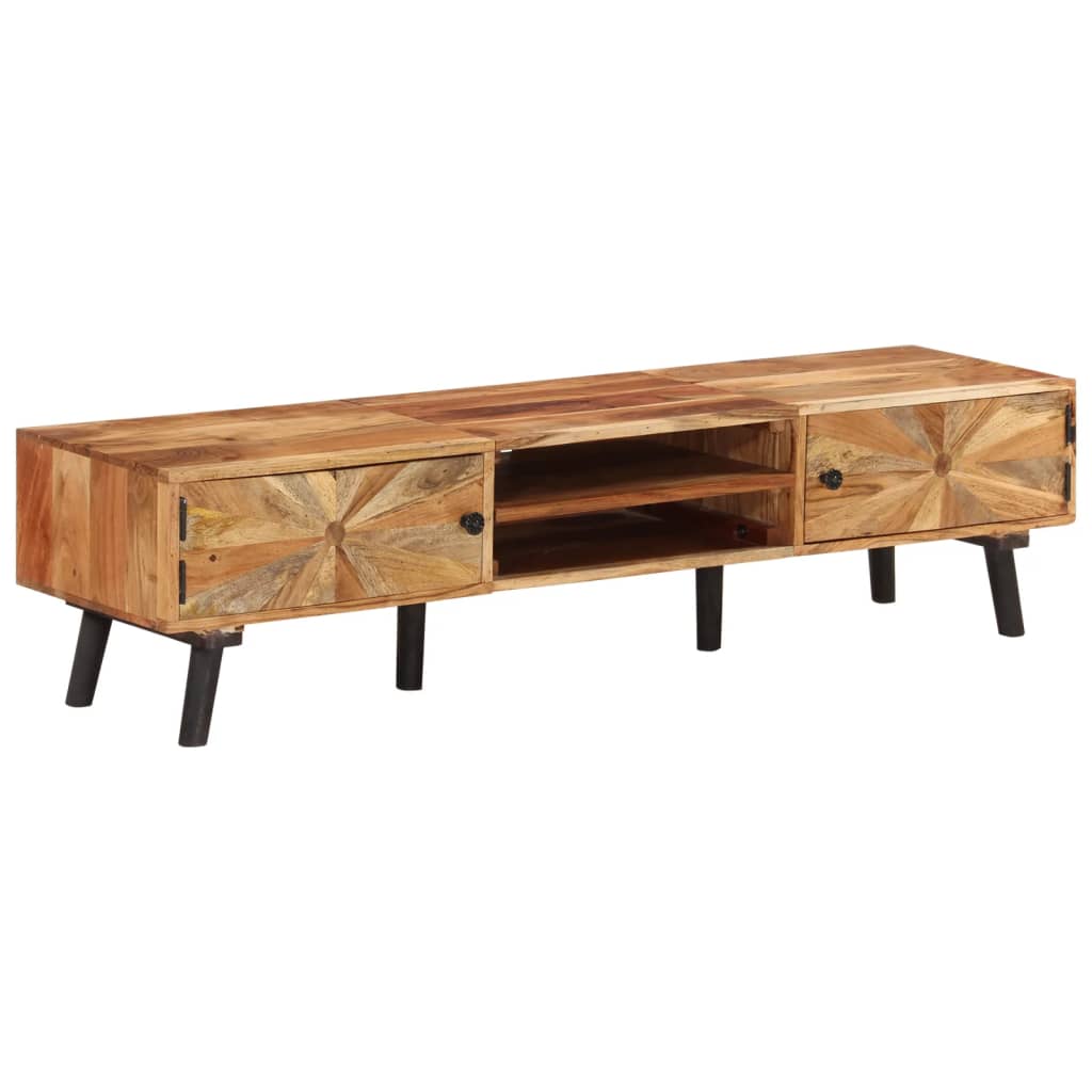 vidaXL TV-Schrank 145x35x35 cm Akazie Massivholz