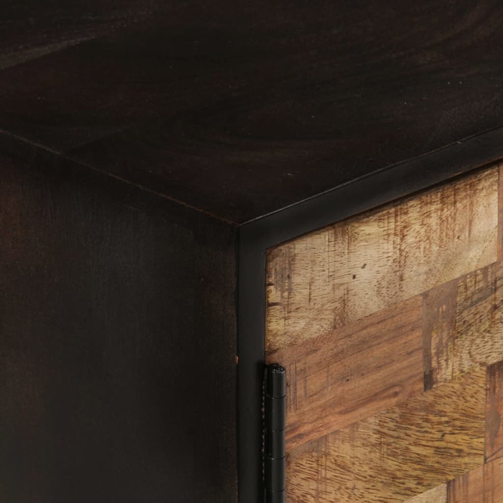 vidaXL TV-Schrank 140x30x45 cm Rohes Mangoholz und Massivholz Akazie