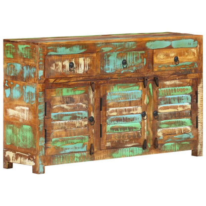 vidaXL Sideboard 110x30x65 cm Altholz Massiv
