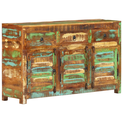 vidaXL Sideboard 110x30x65 cm Altholz Massiv