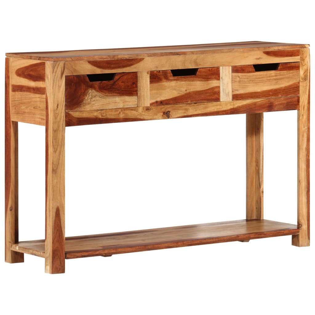 vidaXL Console 110x35x75 cm Bois d'acacia massif