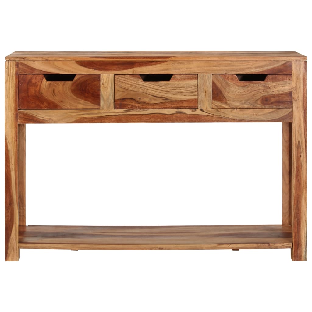 vidaXL Console 110x35x75 cm Bois d'acacia massif