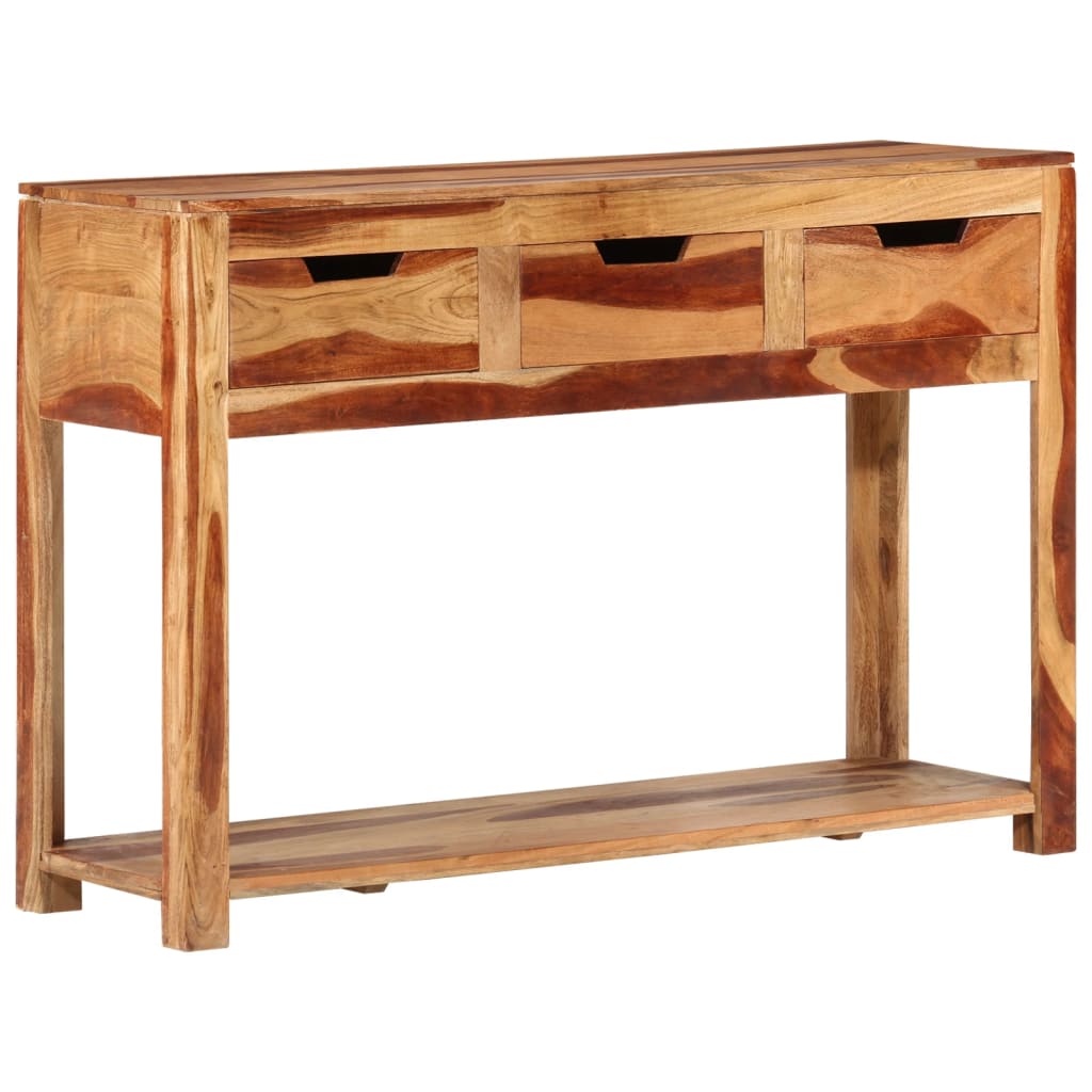 vidaXL Console 110x35x75 cm Bois d'acacia massif