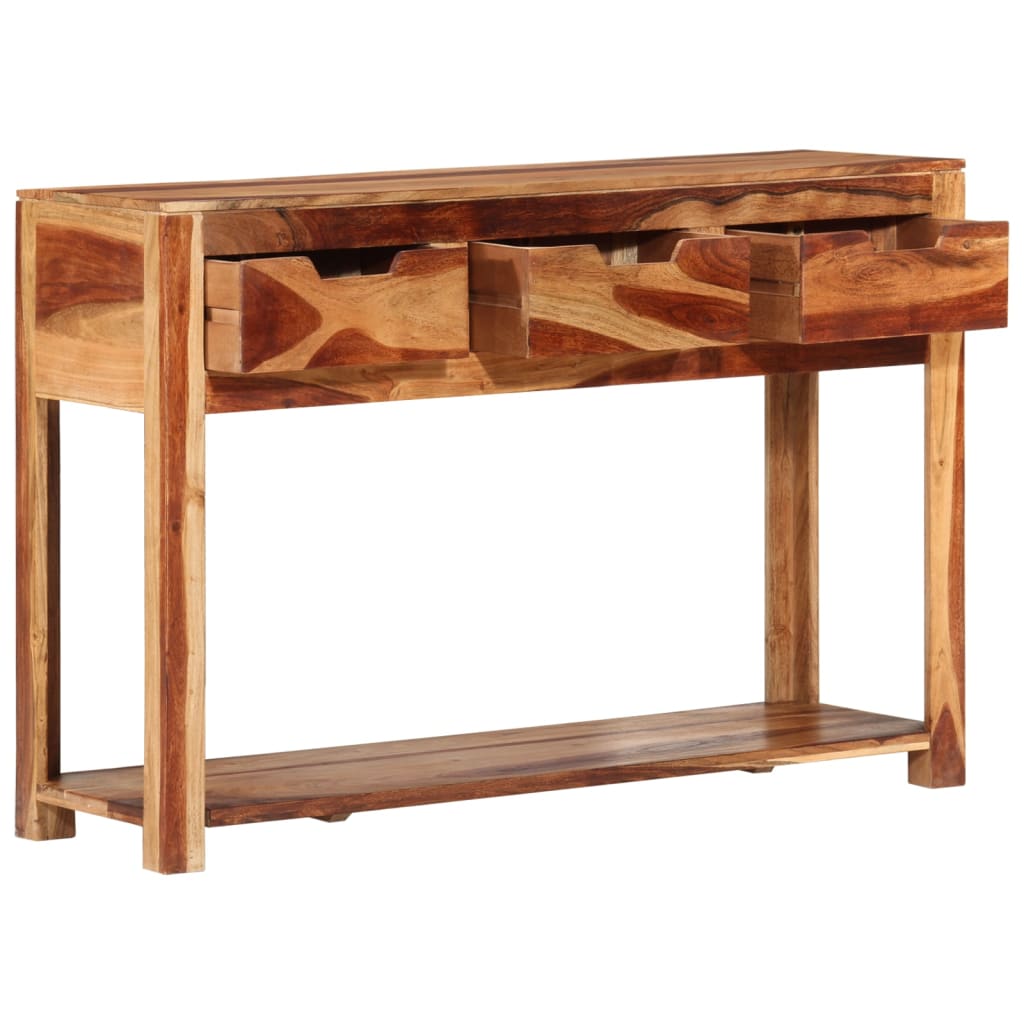 vidaXL Console 110x35x75 cm Bois d'acacia massif