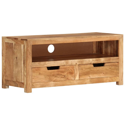 vidaXL Meuble TV 88x35x40 cm Bois d'acacia massif