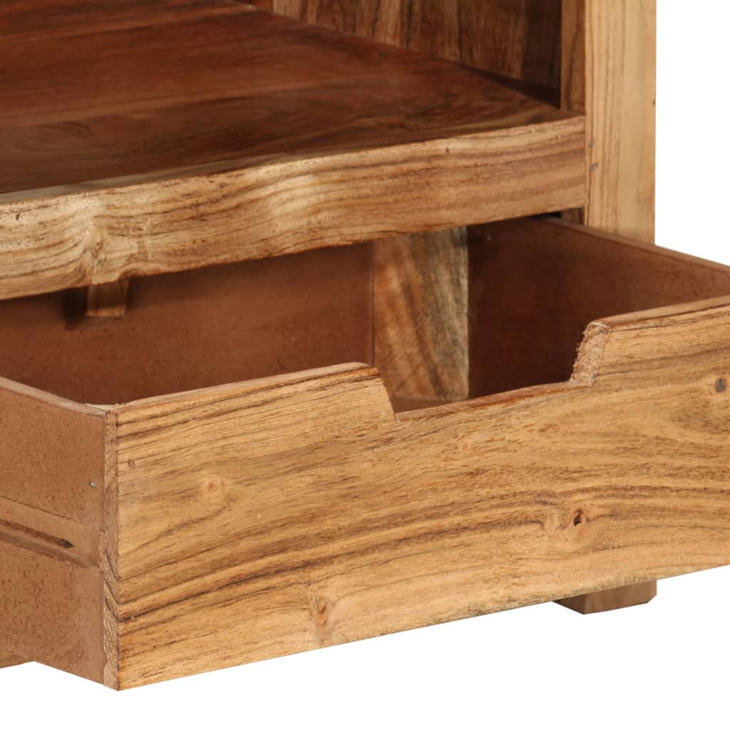 vidaXL Meuble TV 88x35x40 cm Bois d'acacia massif