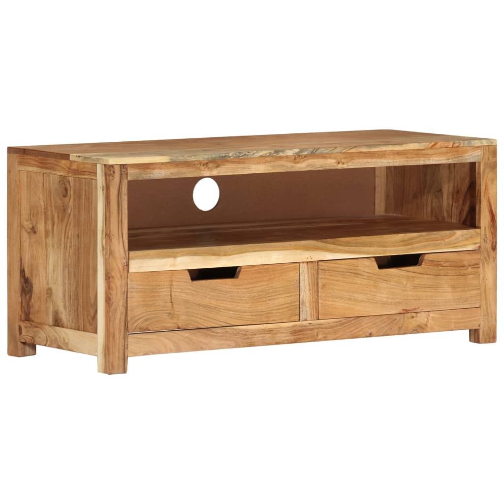 vidaXL Meuble TV 88x35x40 cm Bois d'acacia massif