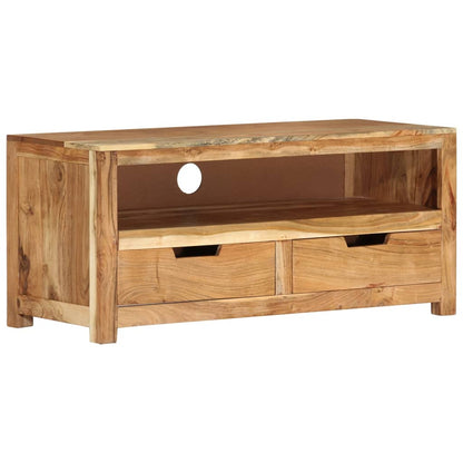 vidaXL Meuble TV 88x35x40 cm Bois d'acacia massif