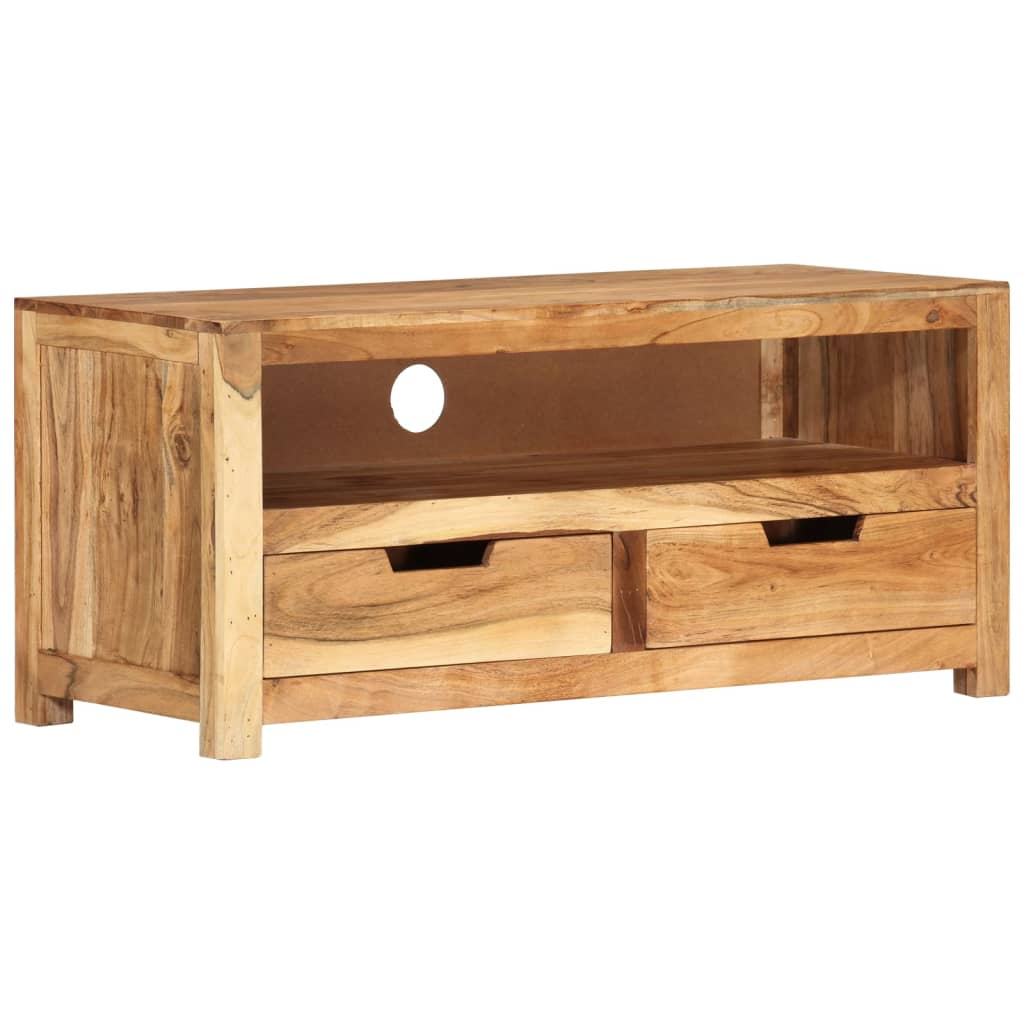 vidaXL Meuble TV 88x35x40 cm Bois d'acacia massif
