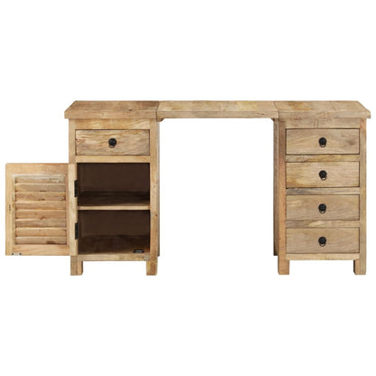 vidaXL Schreibtisch Massivholz Mango 140x50x77 cm